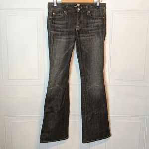 7 FAM 'A' pocket flare-leg dark wash size 30